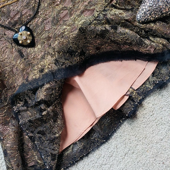 bcbgmaxazria gold peplum top - Picture 9 of 9